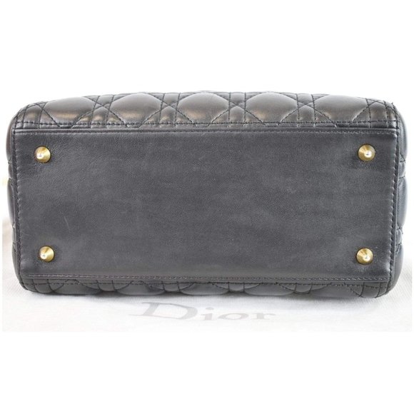 CHRISTIAN DIOR Medium Lady Dior Lambskin Shoulder - Picture 9 of 12